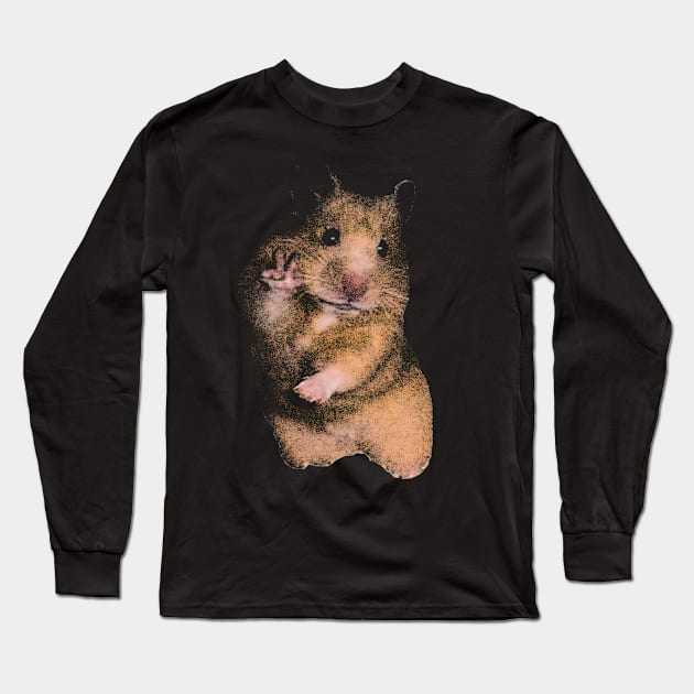 Funny Hamster Shirt, Hamster Meme Shirt, Cute Hamster Dank Meme Quote Shirt Out of Pocket Humor Long Sleeve T-Shirt by Y2KERA